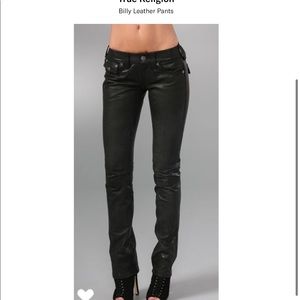 True Religion Billy Leather Pants 